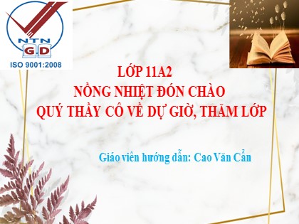 Bài giảng Ngữ văn Lớp 11 - Văn bản: Chí phèo - Cao Văn Cẩn