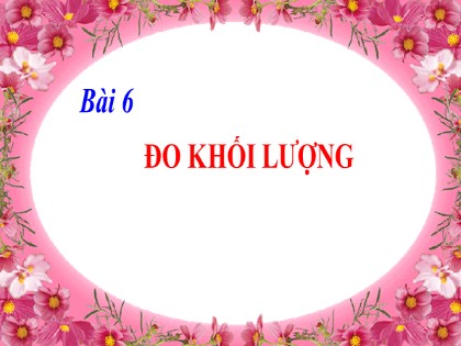 Bài giảng Khoa học tự nhiên Lớp 6 (Sách Kết nối tri thức) - Bài 6: Đo khối lượng