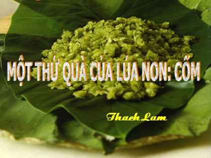 Bài giảng Ngữ văn Lớp 6 - Bài 14: Một thứ quà của lúa non - Cốm