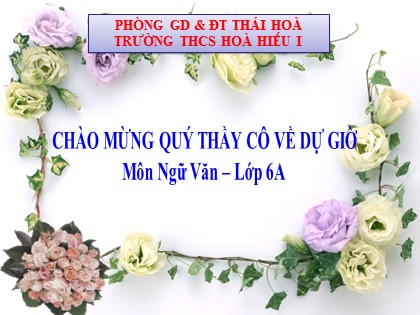 Bài giảng Ngữ văn Lớp 6 - Tiết 32: Danh từ