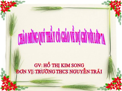 Bài giảng Ngữ văn Lớp 7 - Tiết 119: Dấu chấm lửng và dấu chấm phẩy - Hồ Thị Kim Song