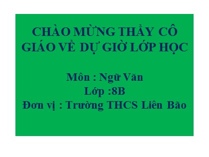 Bài giảng Ngữ văn Lớp 8 - Bài: Văn bản tường trình - Trường THCS Liên Bão