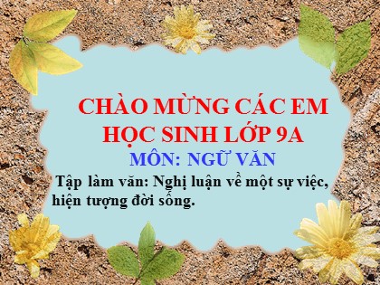 Bài giảng Ngữ văn Lớp 9 - Tiết 93+94: Nghị luận về một sự việc, hiện tượng đời sống