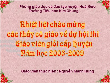 Bài giảng Chính tả Lớp 4 - Tiết 30: Đường đi Sa Pa - Nguyễn Mạnh Hùng