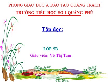 Bài giảng Chính tả Lớp 5 - Tiết 15: Buôn Chư Lênh đón cô giáo - Võ Thị Tam