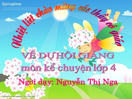 Bài giảng Kể chuyện Lớp 4 - Tiết 11: Bàn chân diệu kì - Nguyễn Thị Nga