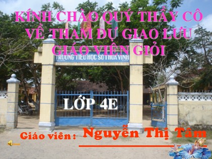 Bài giảng Khoa học Lớp 4 - Tiết 42: Sự lan truyền âm thanh - Nguyễn Thị Tâm