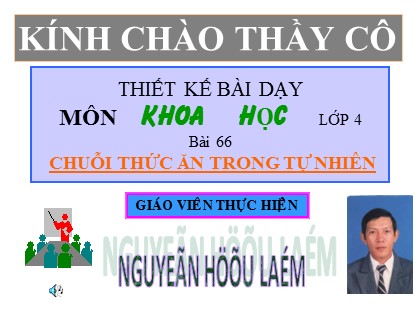 Bài giảng Khoa học Lớp 4 - Tiết 66: Chuỗi thức ăn trong tự nhiên