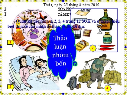 Bài giảng Khoa học Lớp 5 - Tiết 5: Cần làm gì để cả mẹ và em bé đều khoẻ?