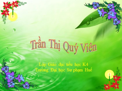 Bài giảng Khoa học Lớp 5 - Tiết 66: Tác động của con người đến môi trường đất - Trần Thị Quý Viên