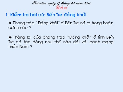 Bài giảng Lịch sử Lớp 5 - Tiết 23: Nhà máy hiện đại đầu tiên của nước ta