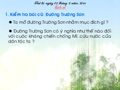 Bài giảng Lịch sử Lớp 5 - Tiết 25: Sấm sét đêm giao thừa