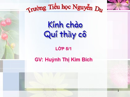 Bài giảng Tập đọc Lớp 5 - Tiết 63: Út Vịnh - Huỳnh Thị Kim Bích