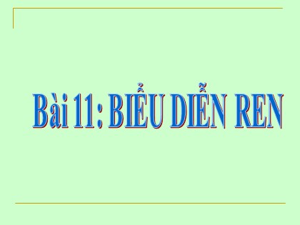 Bài giảng Công nghệ Lớp 8 - Bài 11: Biểu diễn ren