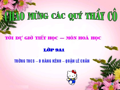 Bài giảng Hóa học Lớp 9 - Bài 1: Tính chất hoá học của oxit. Khái quát về sự phân loại oxit