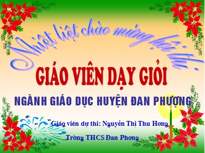 Bài giảng Hóa học Lớp 9 - Tiết 33: Cacbon - Nguyễn Thị Thu Hương