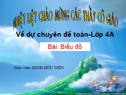 Bài giảng Toán Lớp 4 - Tiết 24: Biểu đồ - Đinh Hữu Thìn