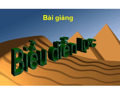 Bài giảng Vật lý Lớp 8 - Bài 4: Biểu diễn lực