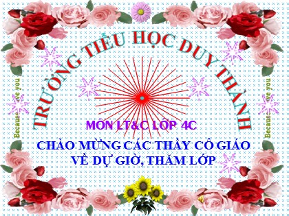 Bài giảng Luyện từ và câu Lớp 4 - Tiết 12: Mở rộng vốn từ "Trung thực - Tự trọng"