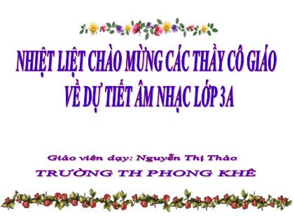 Bài giảng Âm nhạc Lớp 3 - Tiết 14: Học hát bài "Ngày mùa vui" (Lời 1)