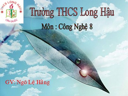 Bài giảng Công nghệ Lớp 8 - Bài 28: Thực hành ghép nối chi tiết - Ngô Lệ Hằng