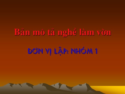 Bài giảng Công nghệ Lớp 9 - Nghề trồng trọt - Tiết 2: Một số vấn đề chung về cây ăn quả