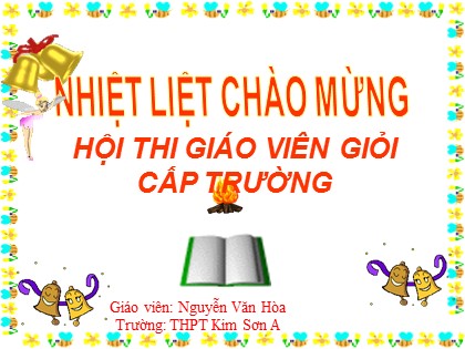 Bài giảng Đại số Lớp 10 - Bài 3: Phương trình và hệ phương trình bậc nhất nhiều ẩn - Nguyễn Văn Hòa
