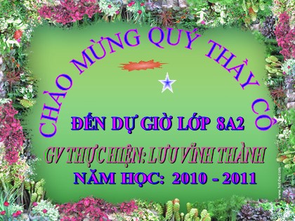 Bài giảng Đại số Lớp 8 - Tiết 22: Phân thức đại số - Lưu Vĩnh Thành