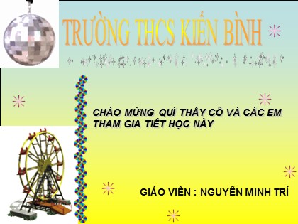 Bài giảng Đại số Lớp 9 - Tiết 64: Phương trình quy về phương trình bậc hai - Nguyễn Minh Trí