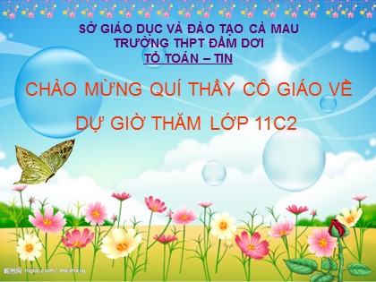 Bài giảng Đại số và Giải tích Lớp 11 - Tiết 15: Một số phương trình lượng giác thường gặp - Trường THPT Đầm Dơi