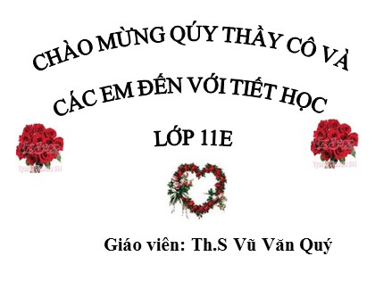 Bài giảng Đại số và Giải tích Lớp 11 - Tiết 66: Quy tắc tính đạo hàm - Vũ Văn Quý