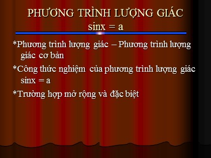 Bài giảng Đại số và Giải tích Lớp 11 - Tiết 9: Phương trình lượng giác cơ bản