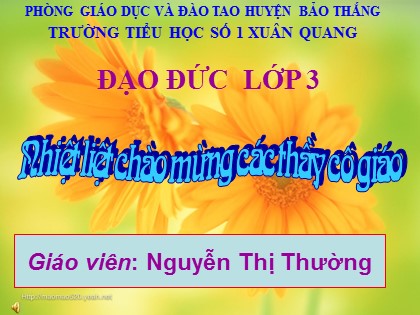 Bài giảng Đạo đức Lớp 3 - Tiết 16: Biết ơn thương binh, liệt sĩ - Nguyễn Thị Thường