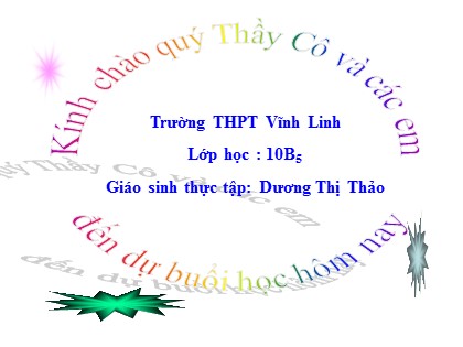Bài giảng Địa lí Lớp 10 - Bài 38: Thực hành Viết báo cáo ngắn về kênh đào Xuy-ê và kênh đào Panama - Dương Thị Thảo