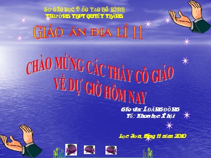 Bài giảng Địa lí Lớp 11 - Bài 6: Hợp chủng quốc Hoa Kì (Tiếp theo) Bài giảng Địa lí Lớp 11 - Bài 6: Hợp chủng quốc Hoa Kì (Tiếp theo)