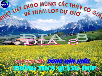 Bài giảng Địa lý Lớp 8 - Bài 31: Đặc điểm khí hậu Việt Nam - Dương Văn Hiếu