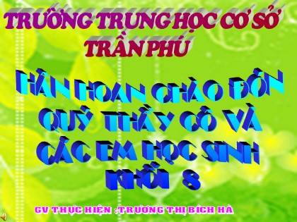 Bài giảng Địa lý Lớp 8 - Tiết 3: Sông ngòi và cảnh quan châu Á - Trương Thị Bích Hà