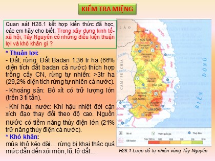 Bài giảng Địa lý Lớp 9 - Tiết 31: Vùng Tây Nguyên