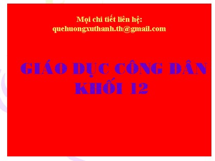 Bài giảng Giáo dục công dân Lớp 12 - Bài 7: Công dân với các quyền dân chủ (Tiết 1)