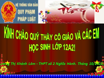 Bài giảng Giáo dục công dân Lớp 12 - Tiết 9: Quyền của công dân trong một số lĩnh vực đời sống xã hội - Lương Thị Khánh Lâm