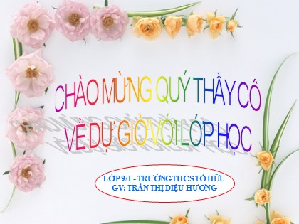 Bài giảng Giáo dục công dân Lớp 9 - Tiết 29: Quyền tham gia quản lí nhà nước, quản lí xã hội của công dân (Tiết 1) - Trần Thị Diệu Hương