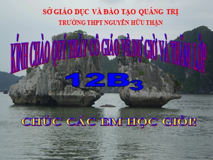 Bài giảng Hình học Lớp 12 - Tiết 9: Ôn tập Chương I - Nguyễn Quang Tánh