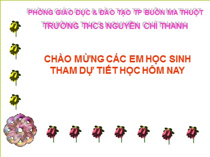 Bài giảng Hình học Lớp 8 - Tiết 3: Hình thang cân - Trường THCS Nguyễn Chí Thanh