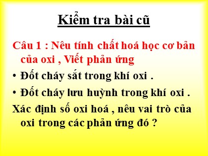 Bài giảng Hóa học Lớp 10 - Bài 30: Lưu huỳnh