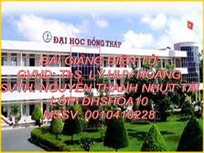 Bài giảng Hóa học Lớp 12 - Bài 41: Một số hợp chất của sắt - Lý Huy Hoàng
