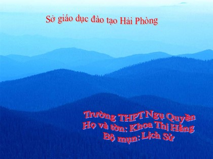Bài giảng Lịch sử Lớp 10 - Tiết 1: Sự xuất hiện của loài người và bầy người - Khoa Thị Hằng Bài giảng Lịch sử Lớp 10 - Tiết 1: Sự xuất hiện của loài người và bầy người - Khoa Thị Hằng