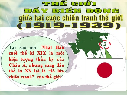 Bài giảng Lịch sử Lớp 11 - Bài 14: Nhật Bản giữa hai cuộc chiến tranh thế giới (1918-1939)