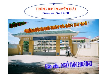 Bài giảng Lịch sử Lớp 12 - Bài 17: Nước Việt Nam dân chủ cộng hòa từ sau ngày 2/9/1945 đến trước ngày 19/12/1946