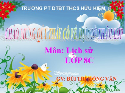Bài giảng Lịch sử Lớp 8 - Bài 12: Nhật Bản giữa thế kỉ XIX - đầu thế kỉ XX - Bùi Thị Hồng Vân