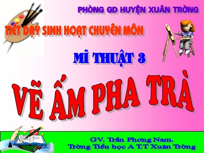 Bài giảng Mĩ thuật Lớp 3 - Bài 30: Vẽ ấm pha trà - Trần Phương Nam